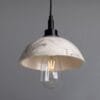 20cm Kingii Marbled Ceramic Dome Bathroom Pendant Light Ceramic Bathroom Pendant Lights Great Lighting UK Ltd